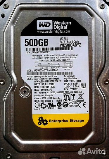 Жесткий Диск Western Digital WD5003abyz
