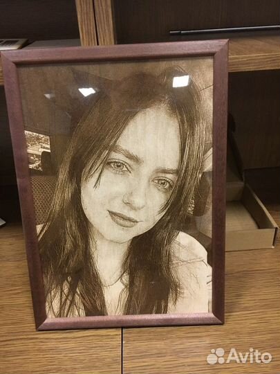 Выжигание портретов, картин на дереве, гравировка