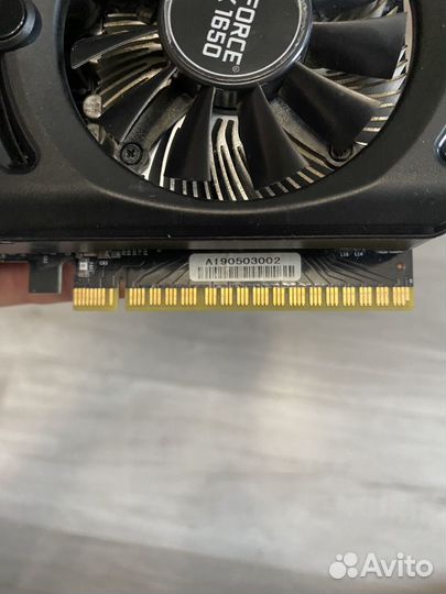 Видеокарта gtx 1650 palit