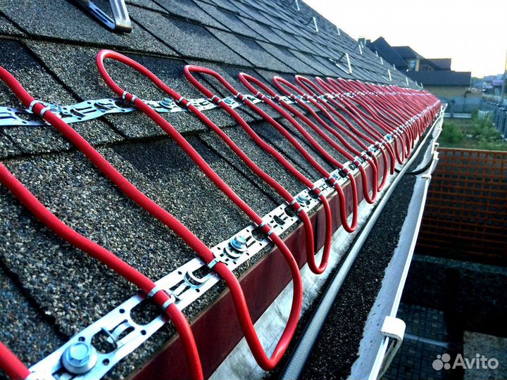 Обогрев кровли и водостоков монтаж