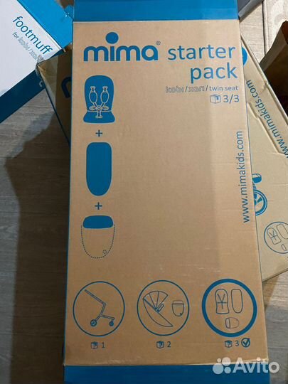 Коляска mima xari 2 в 1 с документами