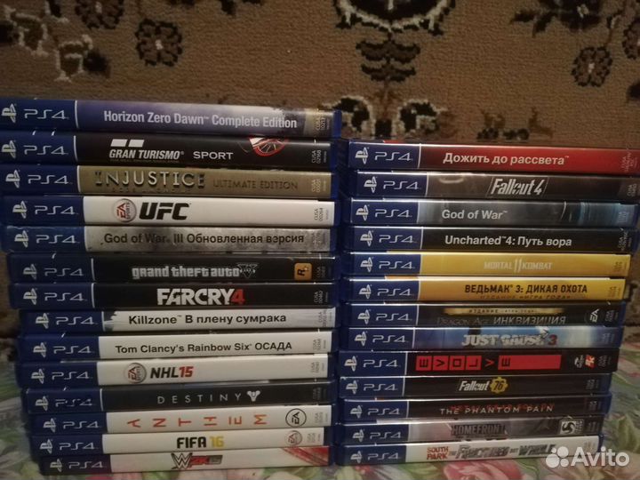 Диски с играми для ps4
