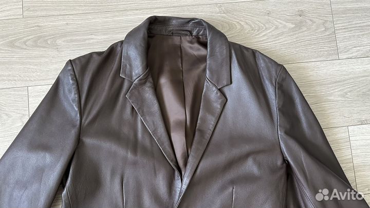 Пиджак Zara кожаный Leather jacket Zara