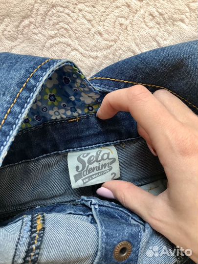 Джинсовый сарафан для девочки Sela, р. 2-3 года