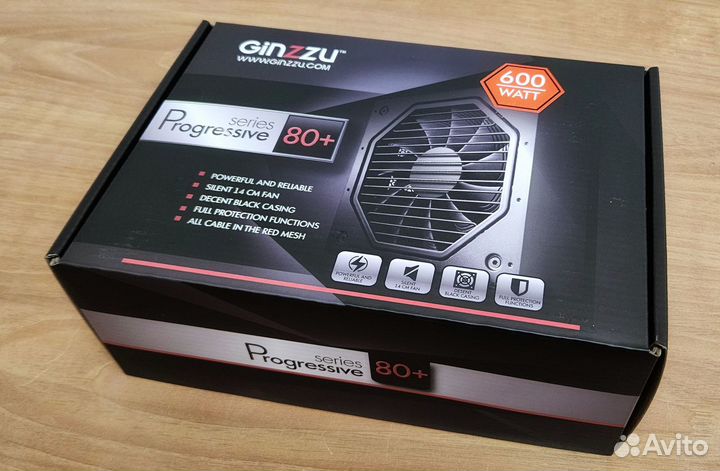 Блок питания на компьютер Ginzzu 600W PC600 80+