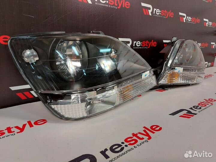 Фары Toyota Harrier 10 1997-2003 Темные N1904