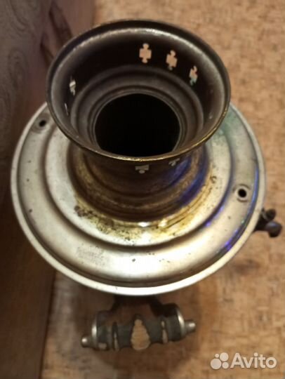 Самовар на дровах старинный спечатью
