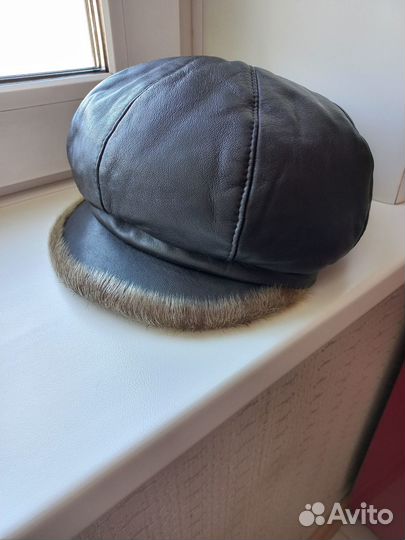 Кожаная кепка
