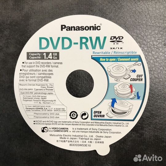 DVD-RW диск Мини