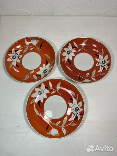 Чайные пары Тигровая лилия, Дулево, 1961 год