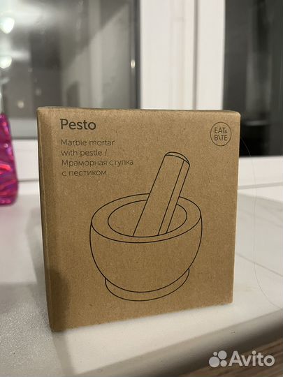 Ступка с пестиком мрамор