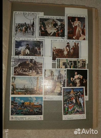 Старинная коллекция марок 20.век.1250.шт.ссср.все