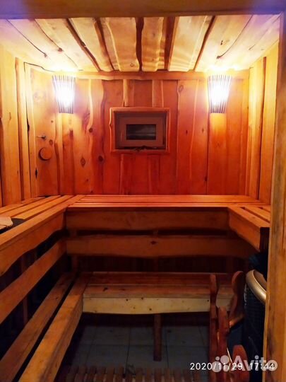 Русская баня на дровах и летняя беседка