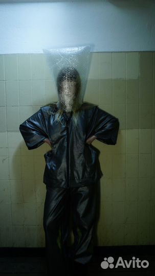 Джинсовка кимоно металлик