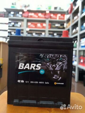 Акб авто Bars 42a/h с доставкой и установкой