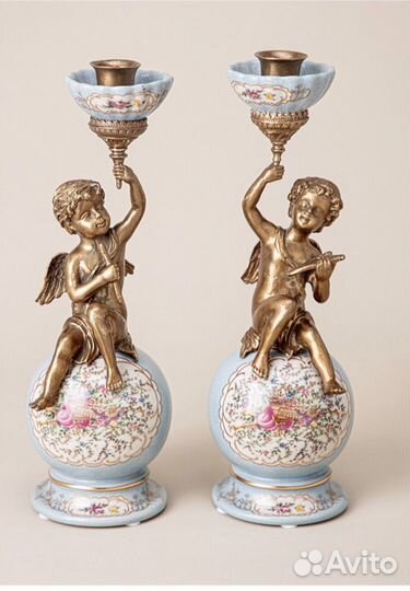 Предметы интерьера из фарфора и бронзы