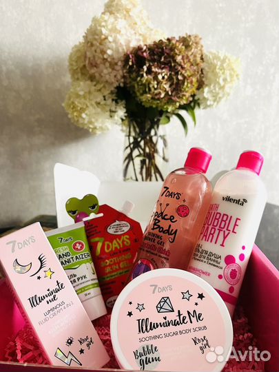 Бьюти бокс 7Days для девчонок (уход для тела)
