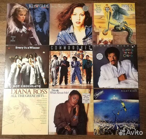 Фирменные виниловые пластинки поп