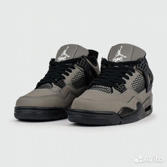 Кроссовки Nike Air Jordan 4 Grey / Black Ftwr. New