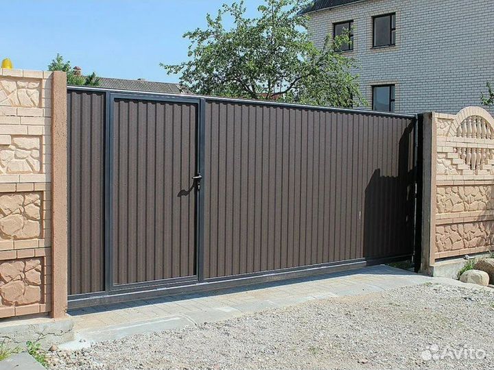 Заборы ворота калитки навесы
