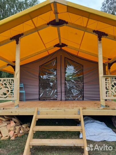 Сафари-тент, палатка для глэмпинга, шатер, глэмпин