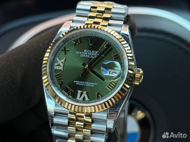 Часы Rolex Datejust 36 mm Green dial