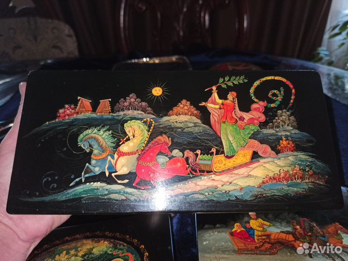 Лот шкатулок Федоскино, Мстёра