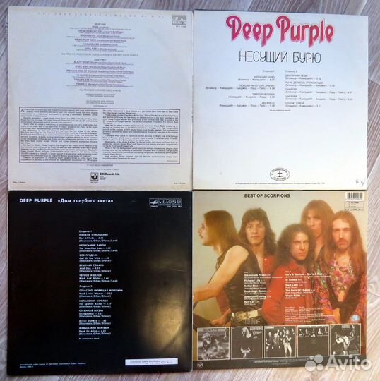 Пластинки. Рок: deep purple, LED zeppelin
