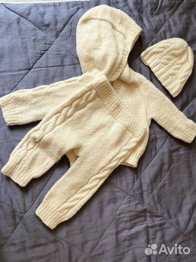 Вязаный костюм детский ручная работа