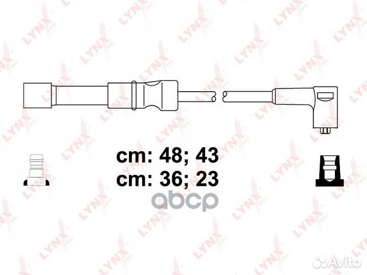 К-кт проводов Chevrolet Lacetti 1.4/1.6 (dohc)