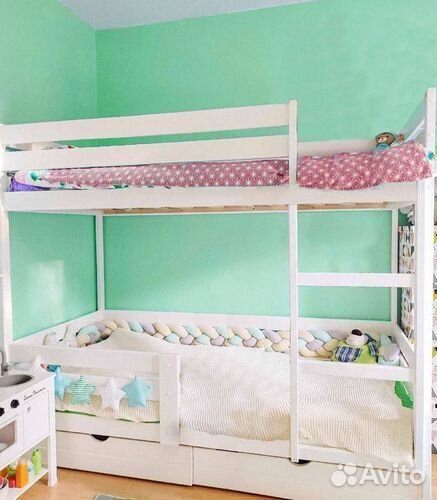 Кровать берёза двухъярусная 