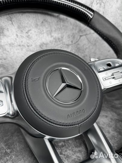 Руль AMG Мерседес V167 GLS X167 W213 W222 / Карбон