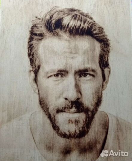 Картина по фото на дереве