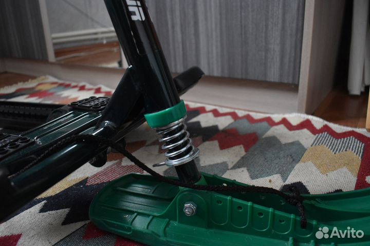 Детский снегокат Rush Hour SR1 Армия с высокой рам