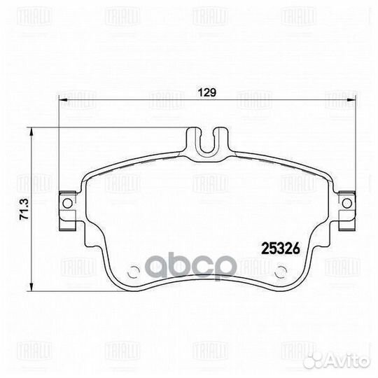 Колодки тормозные mercedes A(W176) 12/B(W246)