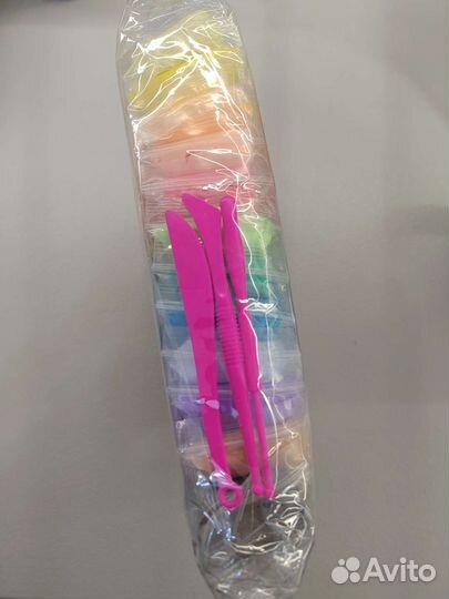 Воздушный пластилин, 24 и 36 цветов, новый