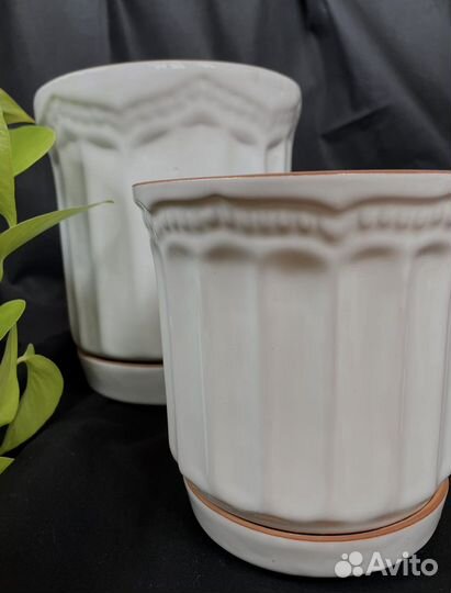 Набор горшков для цветов керамика