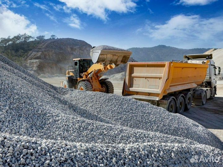 Щебень \ Земля гранитный средний от 3кубов