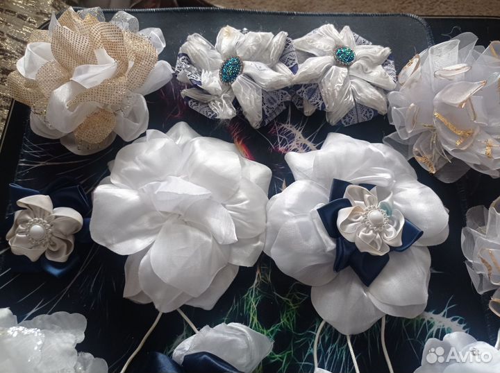 Школьные банты и резинки пакетом