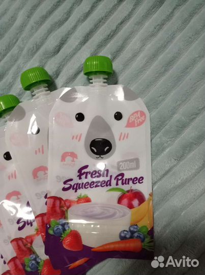 Многоразовые паучи, пакет для хранения пюре,молока