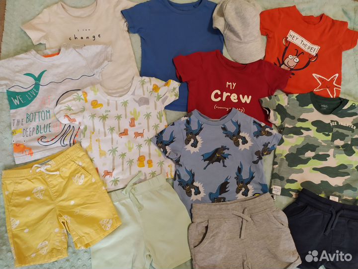 Пакет фирменных вещей для мальчика 74-80 см Next