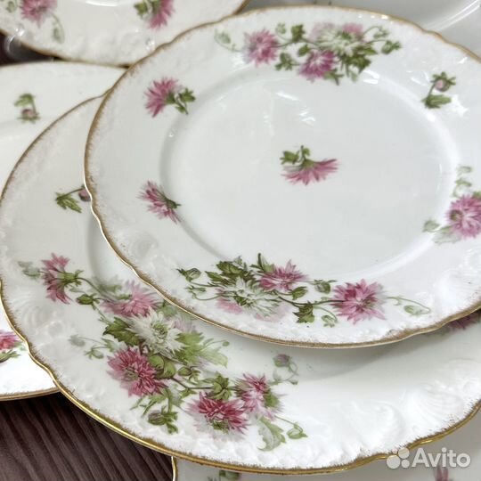 Антикварные фарфоровые тарелки Limoges