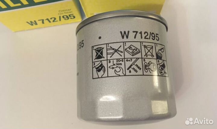 Масляный фильтр mann W712/95
