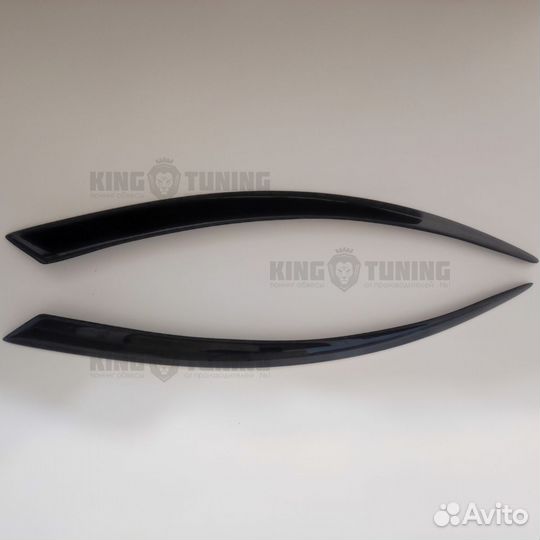 Реснички на фары для Audi A6 C6 (Fiberglass-Easy-G