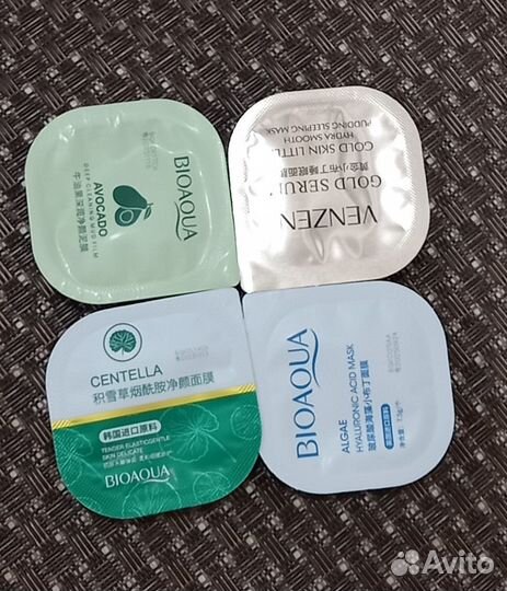 Маски для лица порционные, в ассортименте