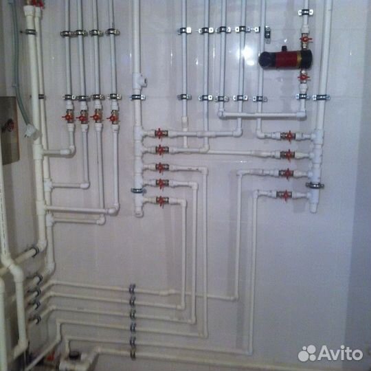 Монтаж отопления, водоснабжения