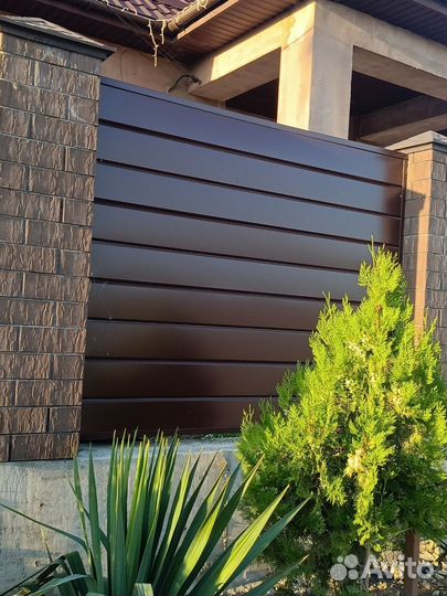 Забор из сайдинга секция