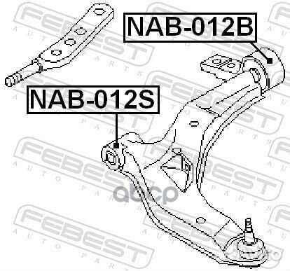 Сайлентблок задний рычага подвески перед