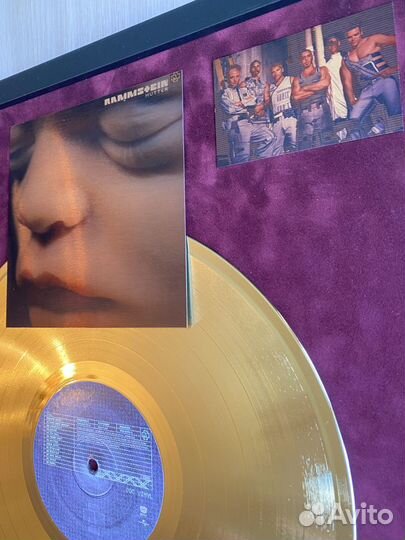 Rammstein Mutter золотая виниловая пластинка