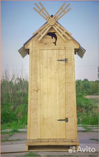 Дачный туалет деревянный ODP